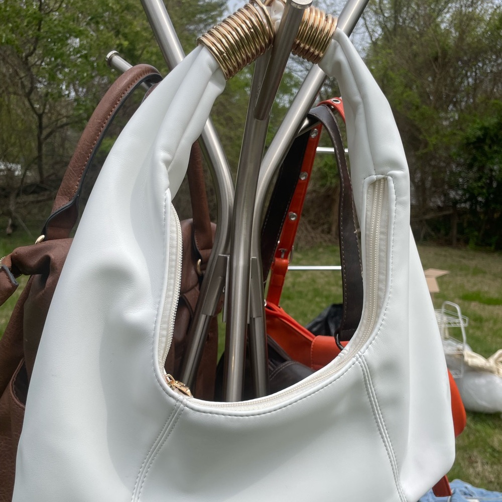 Elegant White Hobo Bag